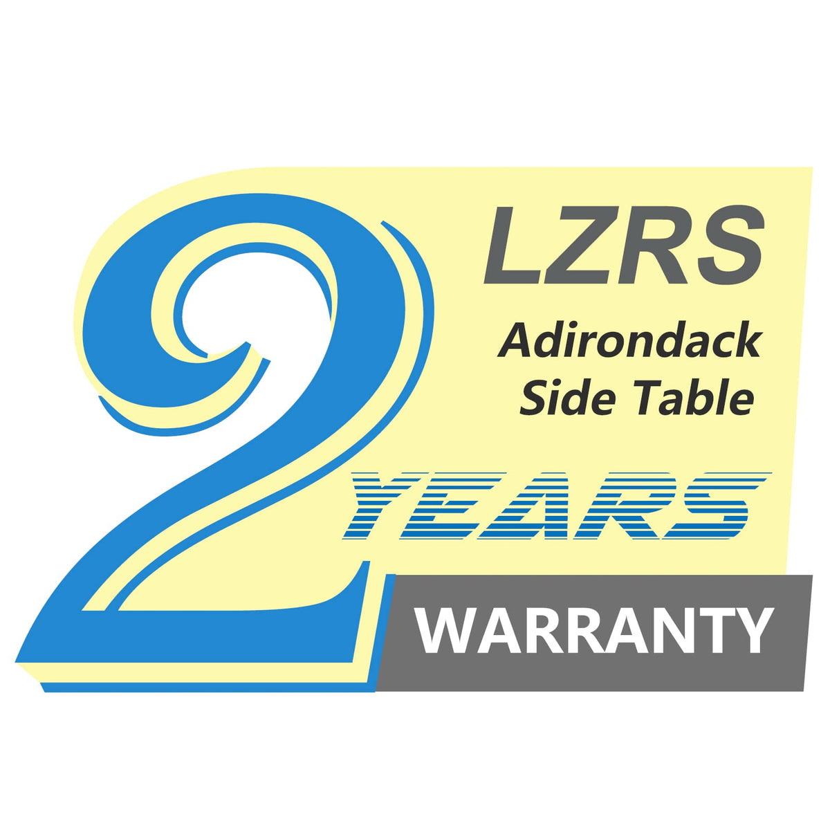 LZRS Round Adirondack Side Table Double End Table, Outdoor Side Tables for Patio, Backyard,Pool, Indoor Companion, Easy Maintenance & Weather Resistant(Black)