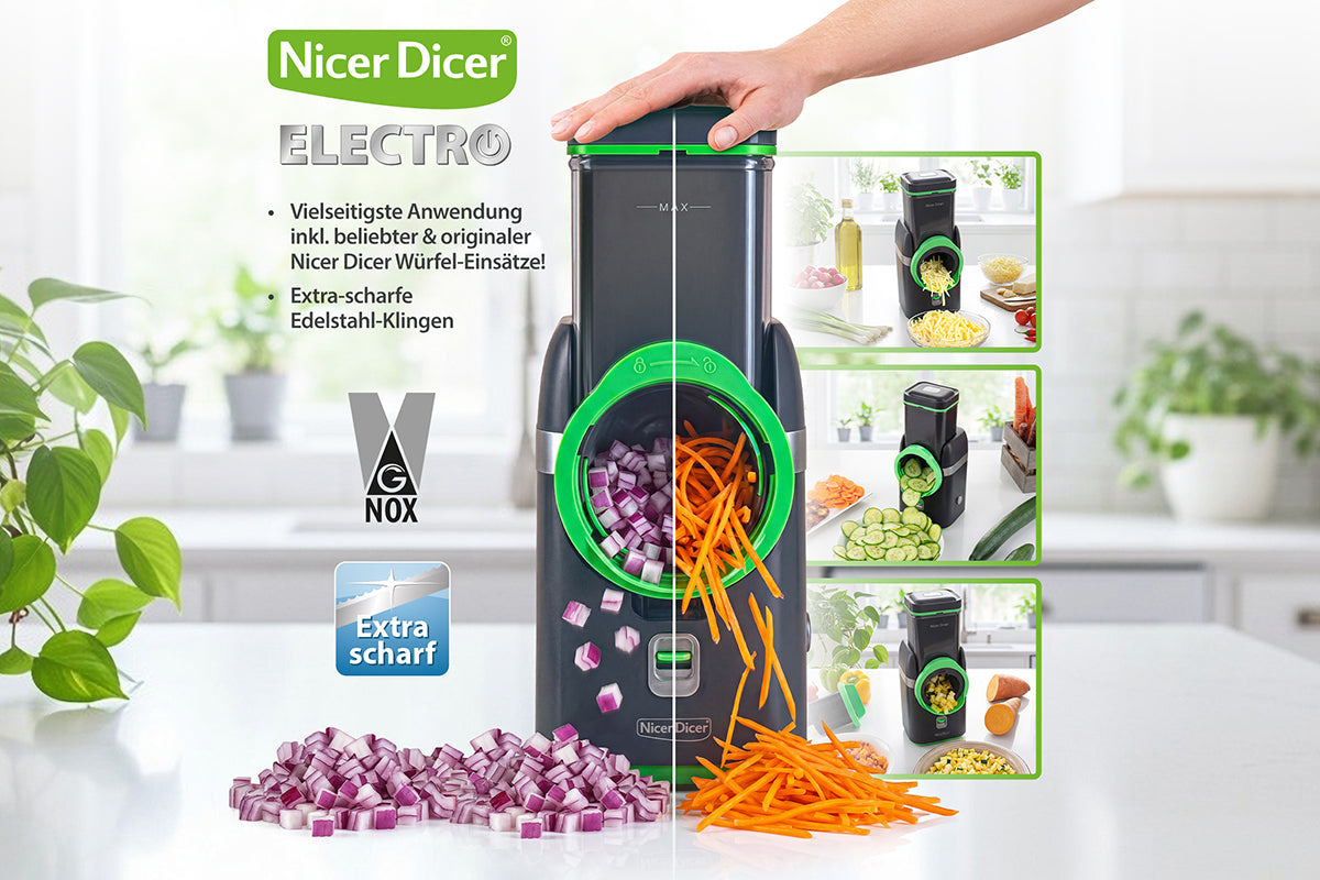 Nicer Dicer Electro Elektrischer Gemüseschneider 25-tlg.