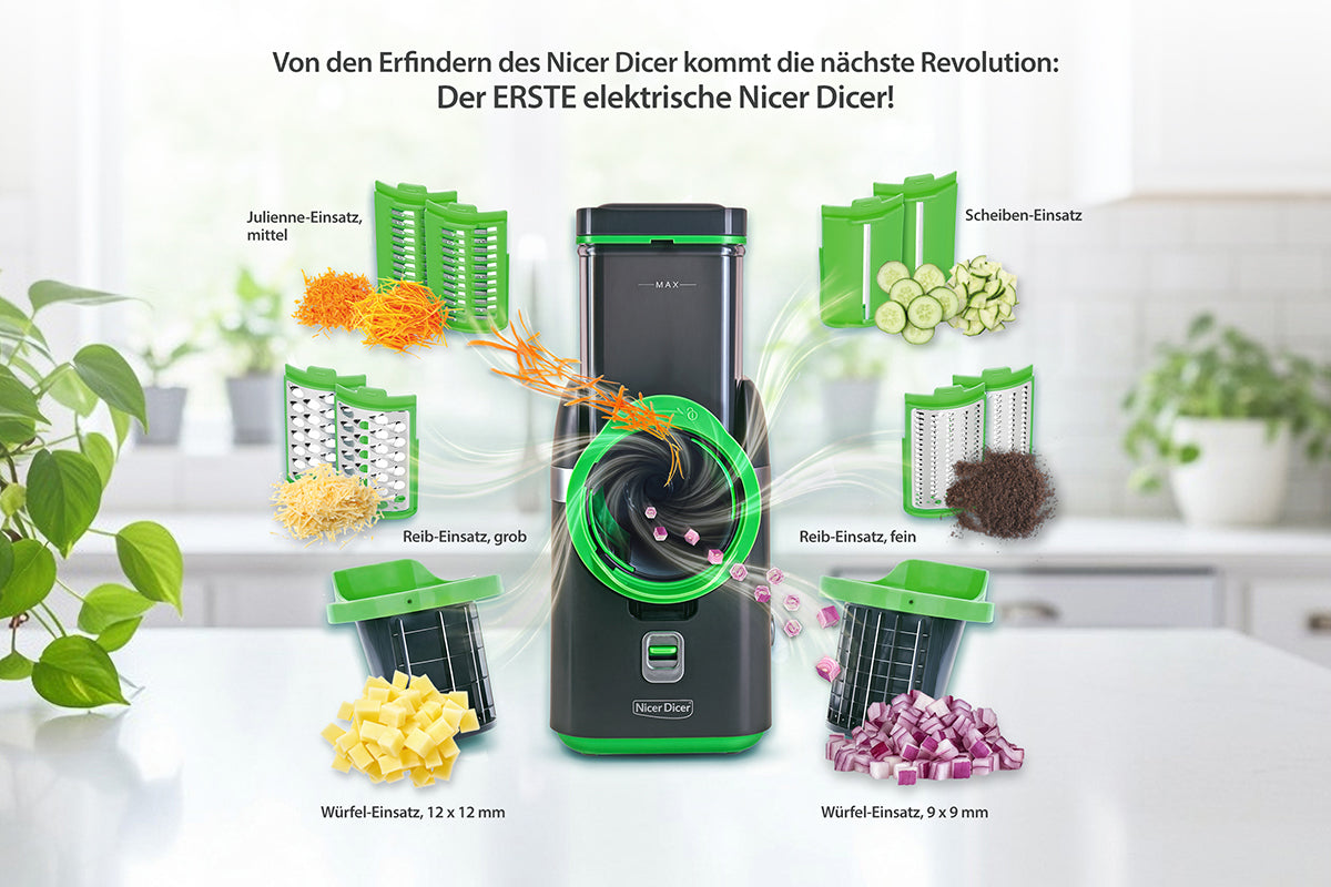 Nicer Dicer Electro Elektrischer Gemüseschneider 25-tlg.