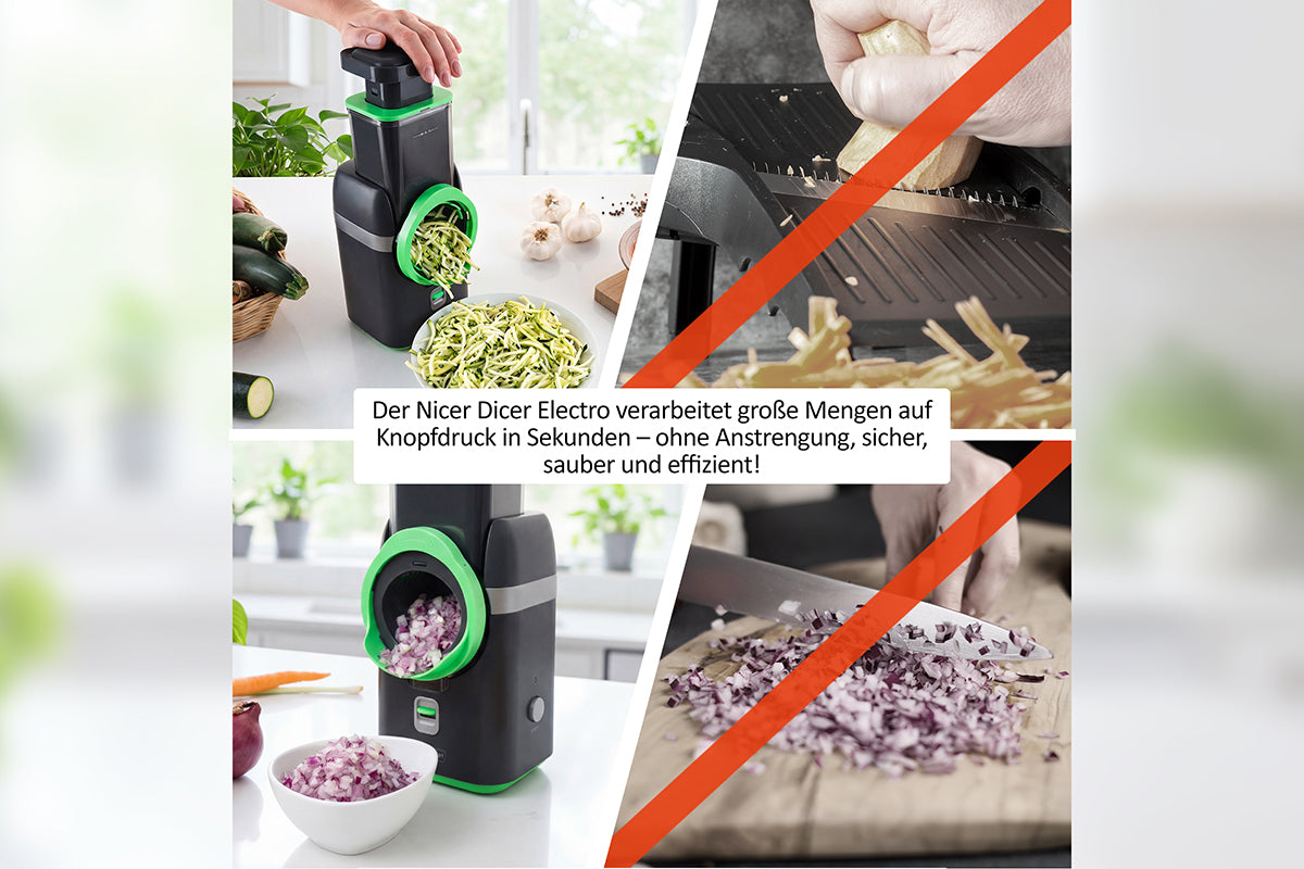 Nicer Dicer Electro Elektrischer Gemüseschneider 25-tlg.