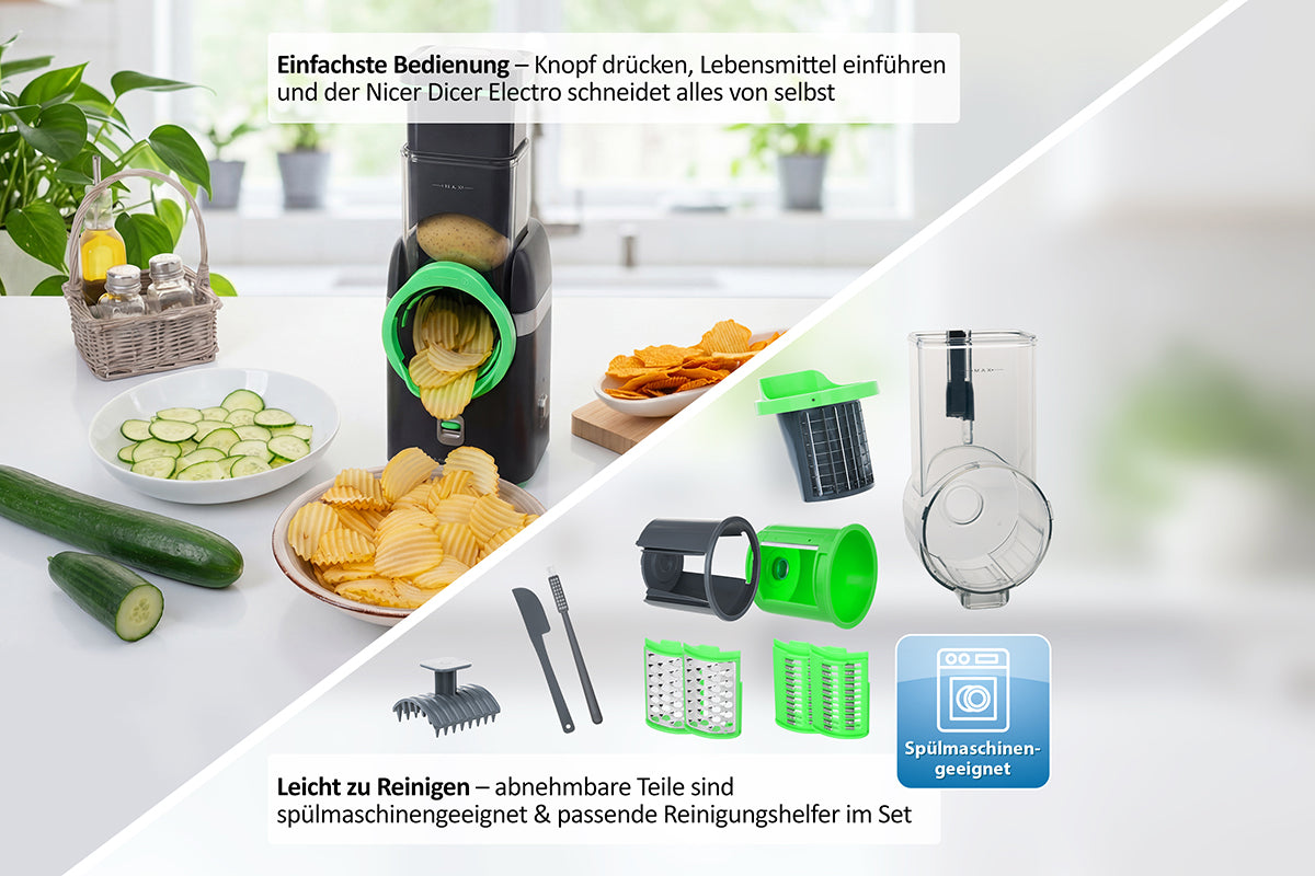 Nicer Dicer Electro Elektrischer Gemüseschneider 25-tlg.