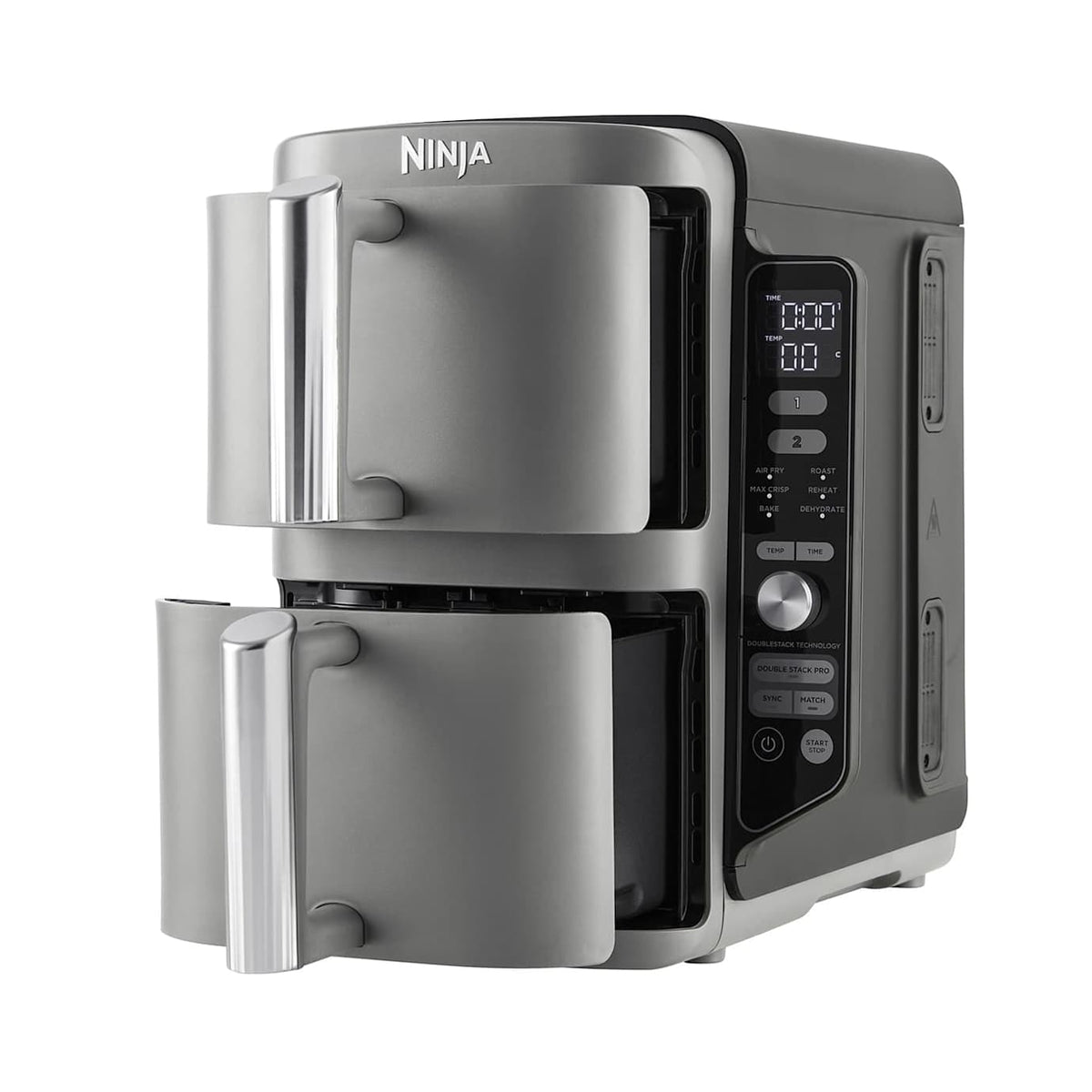 Ninja Double Stack XL SL400EU Heißluftfritteuse 9,5 L Grau