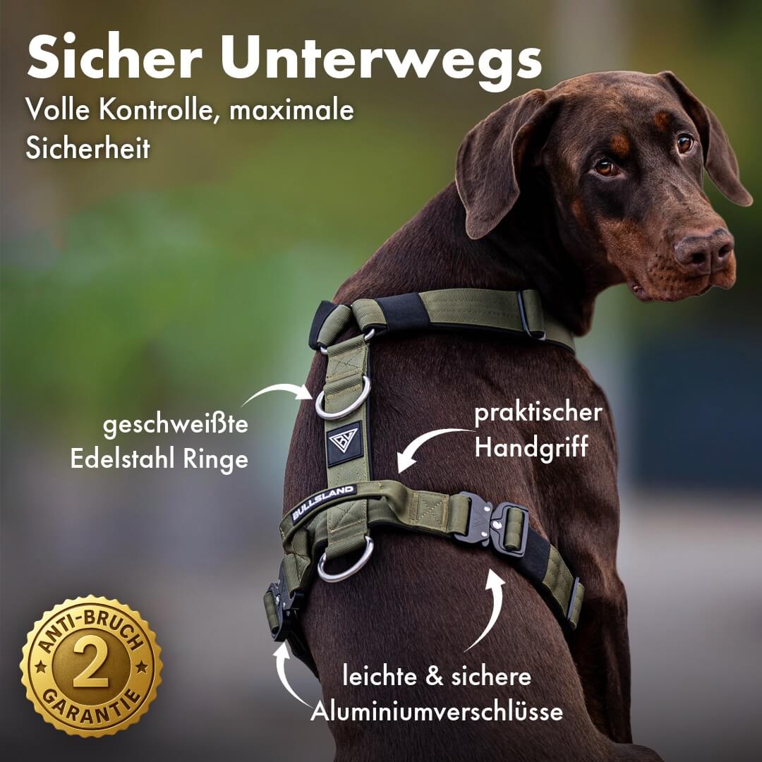 Bullsland Dogwear Taktisches Y-Geschirr Pro Navy Green