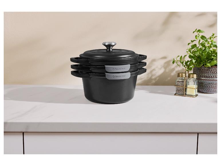 SILVERCREST Premium-Gusseisentopf-Set Ø 23 cm