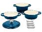 SILVERCREST Premium-Gusseisentopf-Set Ø 23 cm