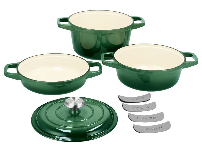 SILVERCREST Premium-Gusseisentopf-Set Ø 23 cm
