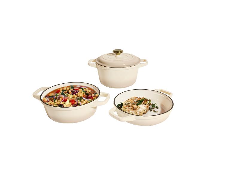 SILVERCREST Premium-Gusseisentopf-Set Ø 23 cm