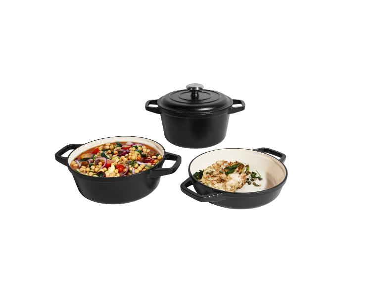 SILVERCREST Premium-Gusseisentopf-Set Ø 23 cm