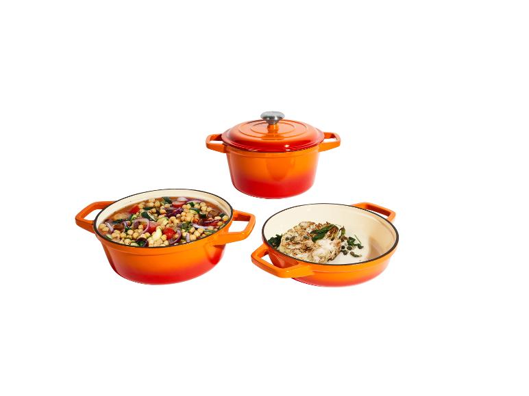SILVERCREST Premium-Gusseisentopf-Set Ø 23 cm
