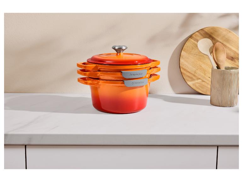 SILVERCREST Premium-Gusseisentopf-Set Ø 23 cm