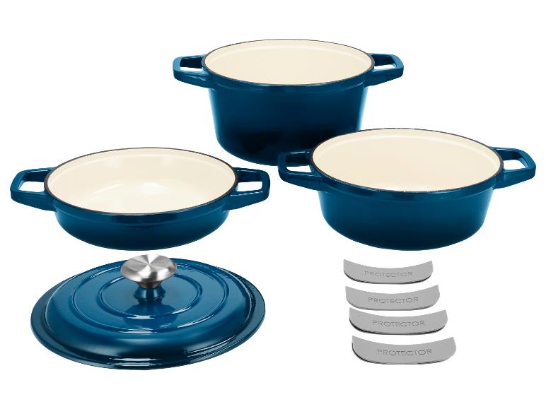 SILVERCREST Premium-Gusseisentopf-Set Ø 23 cm