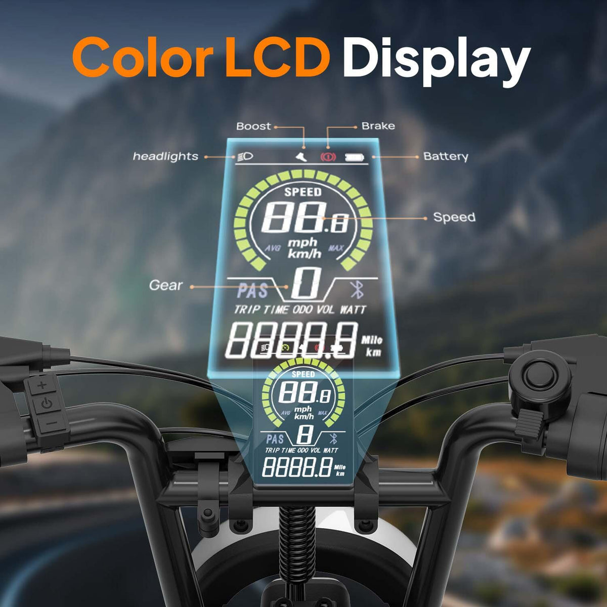 URLIFE T16 Elektrofahrrad Fatbike Vollfederung 16 Zoll